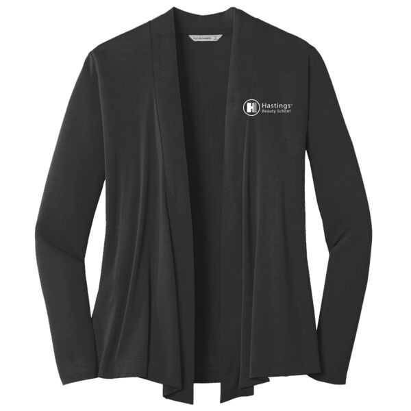 HBS Embroidered Ladies Concept Open Cardigan Thumbnail